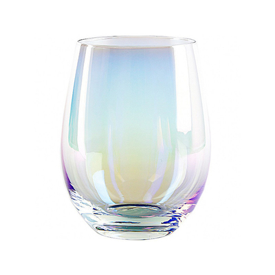 Viable Creative Colored Lead Free Crystal Foam Ice Cream Glass