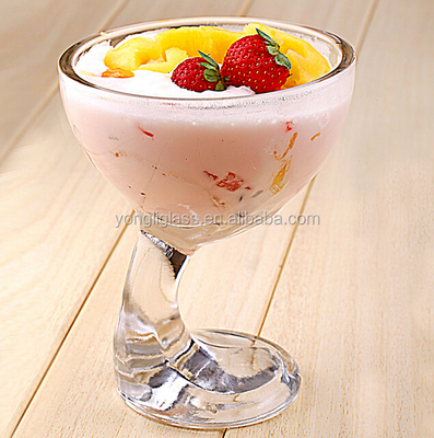 200ml eco-friendly glass ice cream cup, glass ice cream sundae cups, personalized ice cream bowls